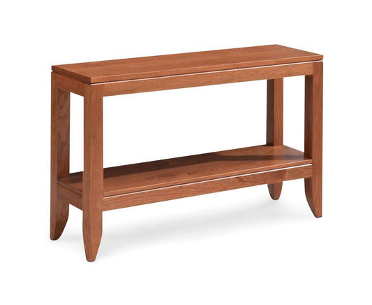 Justine Sofa Table Living Simply Amish 48 inch Smooth Cherry 