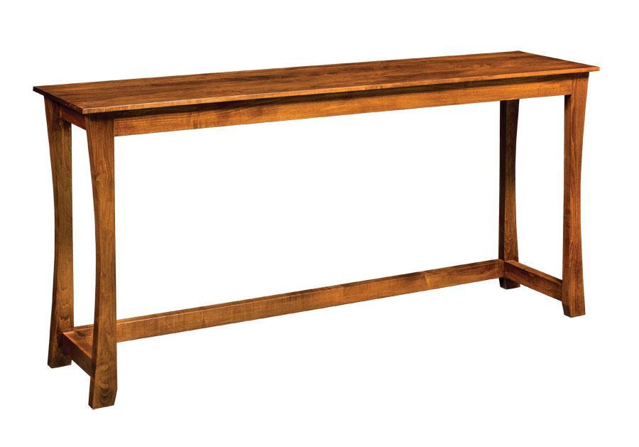 Loft Console Bar Table Living Simply Amish Smooth Cherry 