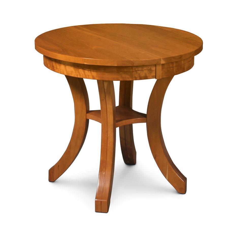 Loft II Round End Table Living Simply Amish 