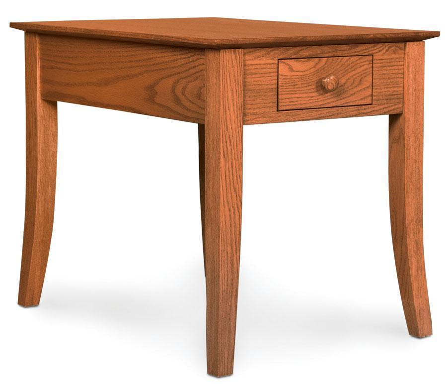Loft Leg 1-Drawer End Table Living Simply Amish 