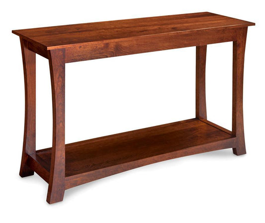 Loft Sofa Table Living Simply Amish 48 inch Smooth Cherry 