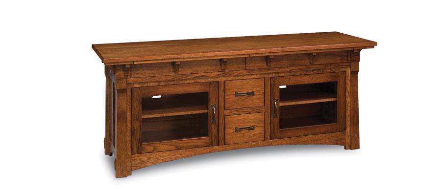 MaRyan TV Console Living Simply Amish Smooth Cherry 