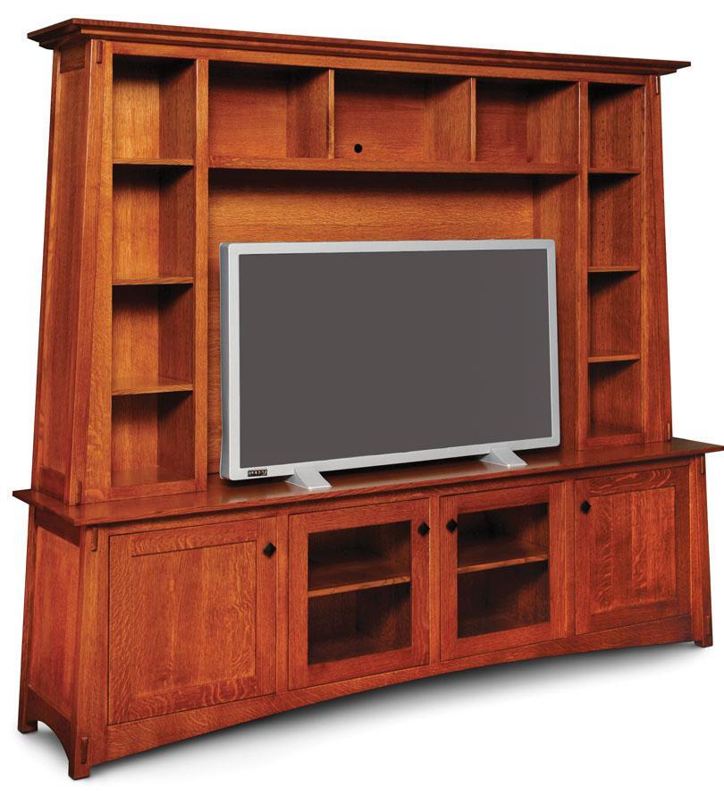 McCoy Deluxe Entertainment Center Living Simply Amish Smooth Cherry 