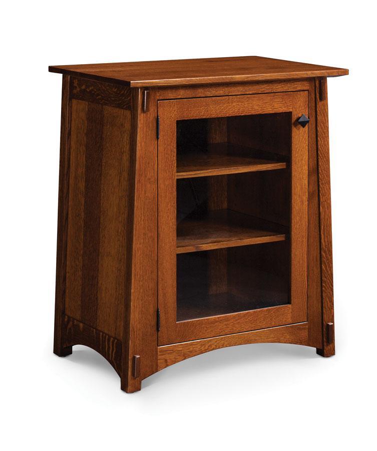 McCoy Media Storage Cabinet Living Simply Amish Smooth Cherry 