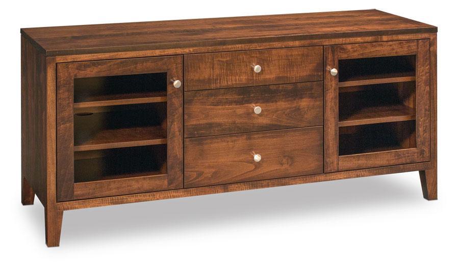Parkdale Media Unit Living Simply Amish 60 inch Smooth Cherry 