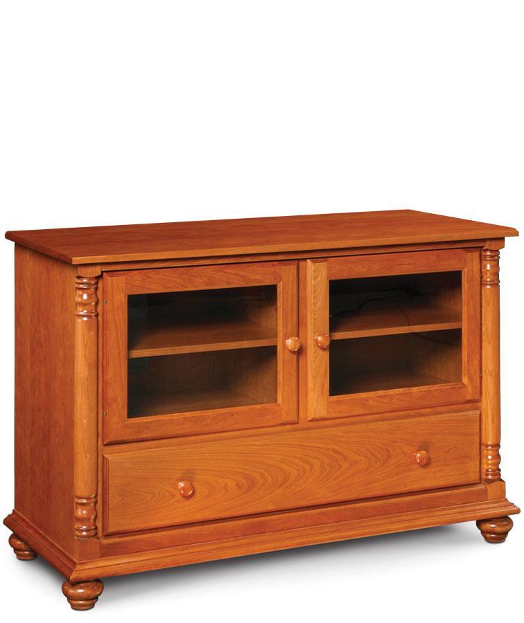 Savannah Small TV Stand Off Catalog Simply Amish Smooth Cherry