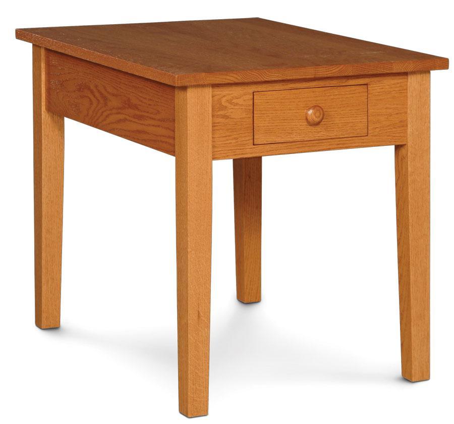 Shaker 1-Drawer End Table Off Catalog Simply Amish 