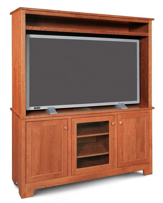 Shaker 2-Piece Widescreen Center Off Catalog Simply Amish Smooth Cherry