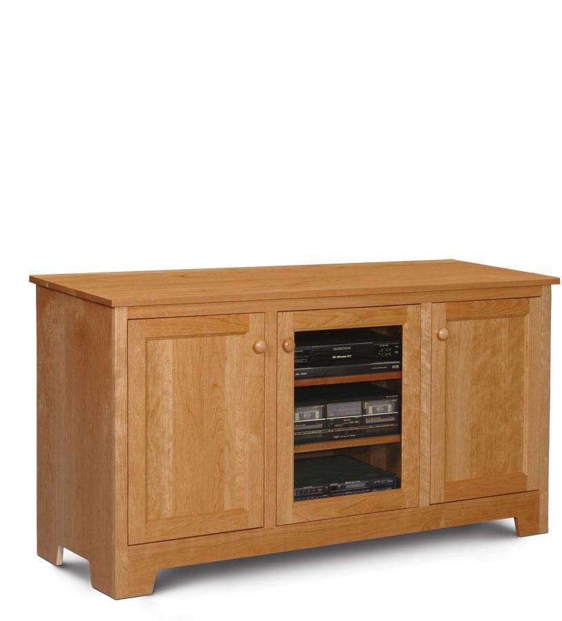 Shaker 3-Door TV Stand Off Catalog Simply Amish Smooth Cherry 
