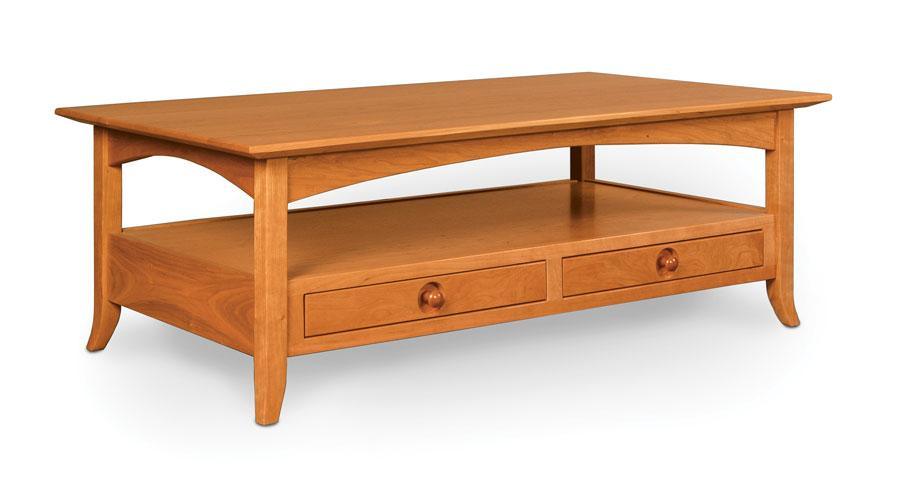 Shaker Hill Coffee Table Off Catalog Simply Amish Smooth Cherry 