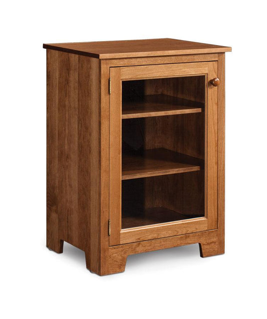 Shaker Media Storage Cabinet Off Catalog Simply Amish Smooth Cherry