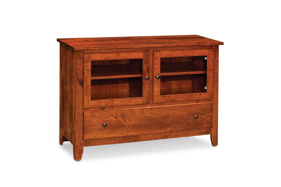 Shenandoah TV Stand Living Simply Amish 50 1/4 inch w Smooth Cherry 