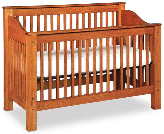 Mission Convertible Crib Off Catalog Simply Amish Smooth Cherry 