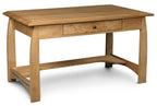 Aspen Writing Desk with Inlay Office Simply Amish 54 inch w Smooth Cherry