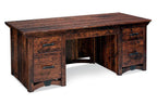 B&O Railroad Trestle Bridge Executive Desk Office Simply Amish Smooth Cherry