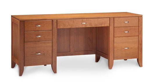 Justine Credenza Office Simply Amish 62 inch Smooth Cherry 