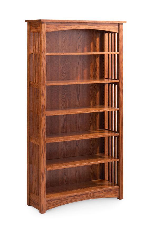 Mission Open Bookshelves Office Simply Amish 30 inches high (1 shelf) Smooth Cherry 