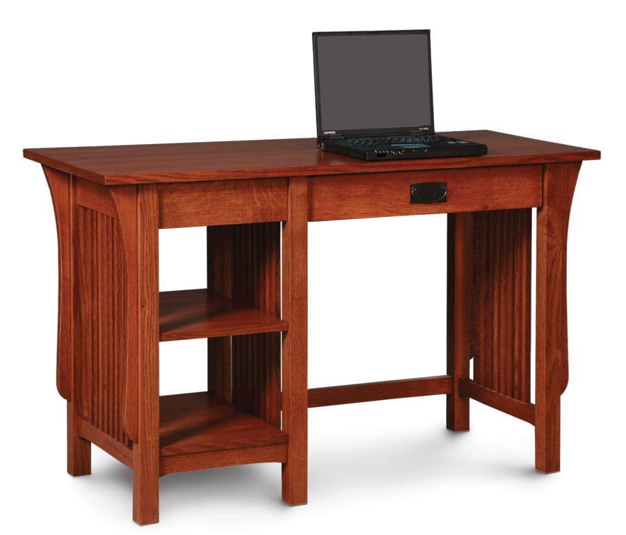 Prairie Mission Library Desk Office Simply Amish Smooth Cherry