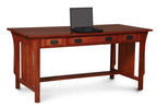 Prairie Mission Writing Desk Large Office Simply Amish Smooth Cherry
