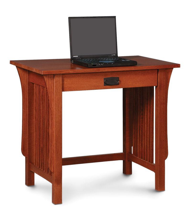 Prairie Mission Writing Desk Small Office Simply Amish Smooth Cherry 