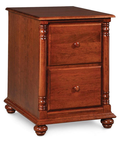 Savannah File Cabinet Off Catalog Simply Amish 2 Drawer Smooth Cherry 