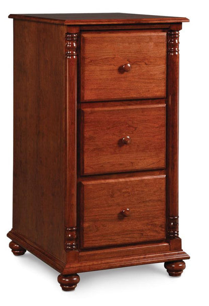 Savannah File Cabinet Off Catalog Simply Amish 3 Drawer Smooth Cherry 