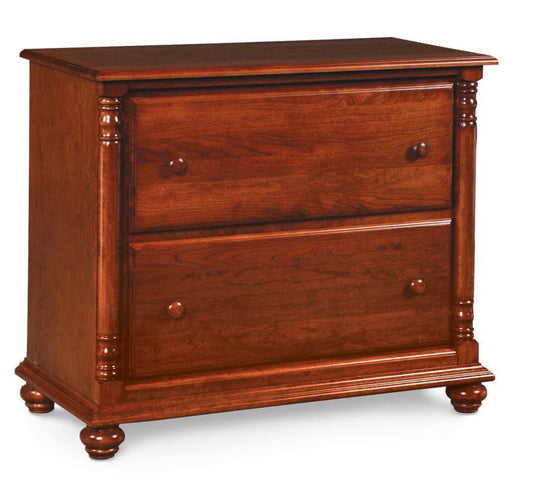 Savannah Lateral File Cabinet Off Catalog Simply Amish Smooth Cherry