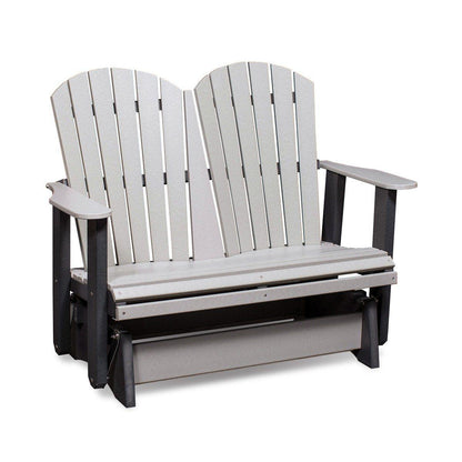 Recycled Poly Double Glider - Express Outdoor Furniture Simply Amish Grey and Black 