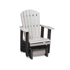Recycled Poly Single Glider - Express Outdoor Furniture Simply Amish Grey and Black