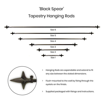 Adjustable Rod for Hanging Tapestries