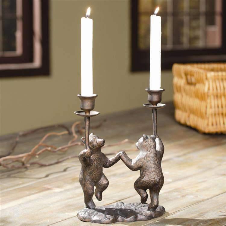 Dancing Bears Candleholder Decor SPI Home 