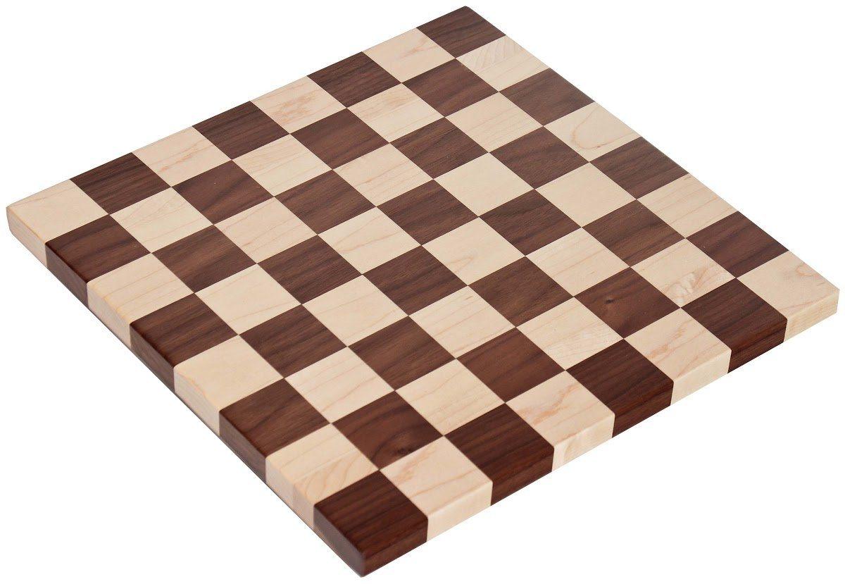 Maple and Walnut Chess Board Gifts Superior Woodcrafts 12.25 inch 