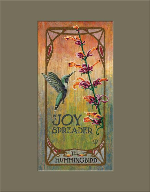 Julie Leidel Art Nouveau Hummingbird Print Decor The Bungalow Craft 