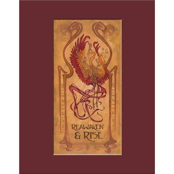 Julie Leidel Art Nouveau Phoenix Print Decor The Bungalow Craft 