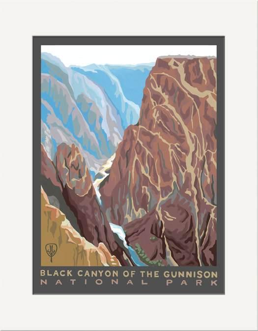 Julie Leidel Black Canyon of the Gunnison Print Decor The Bungalow Craft 