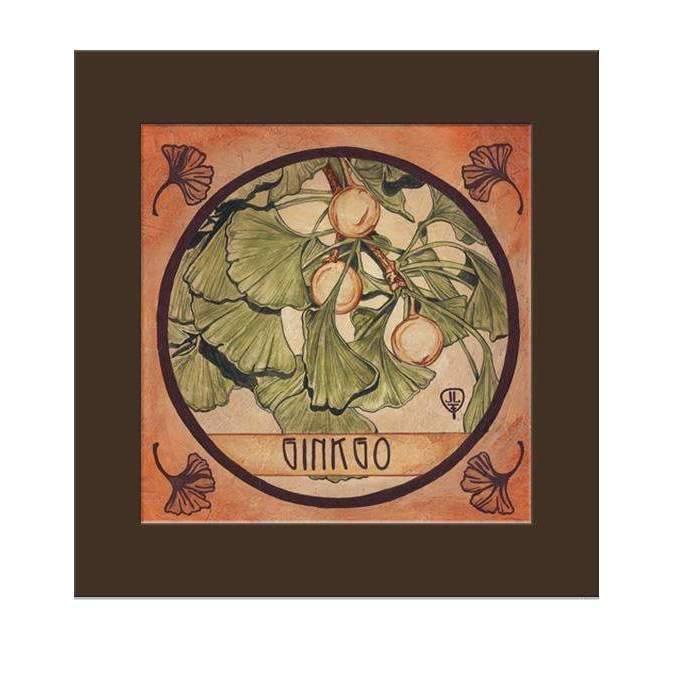 Julie Leidel Botanic Print- Ginkgo Decor The Bungalow Craft 