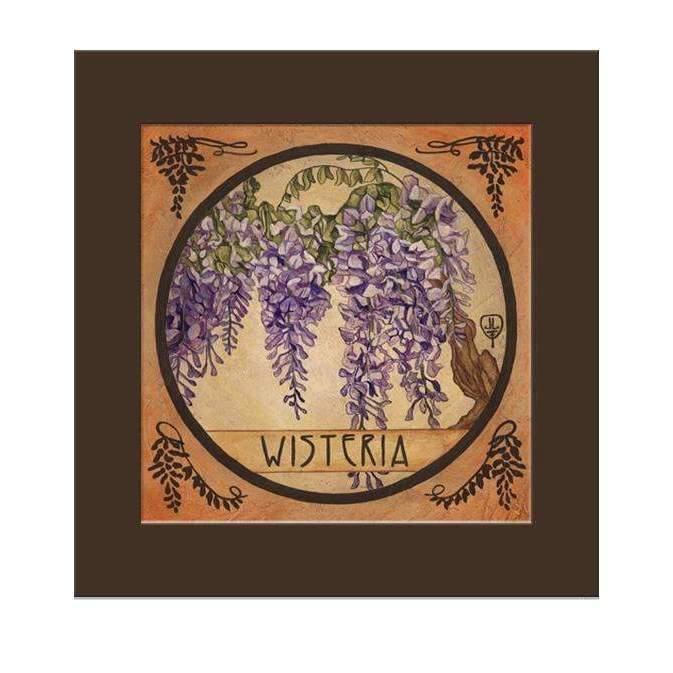Julie Leidel Botanic Print- Wisteria Decor The Bungalow Craft 
