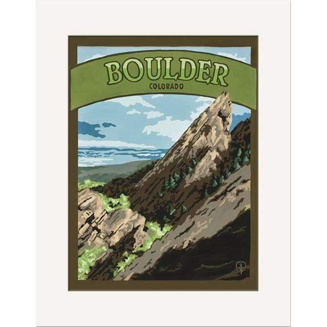 Julie Leidel Boulder Print Decor The Bungalow Craft 8 x 10 Matted Print 