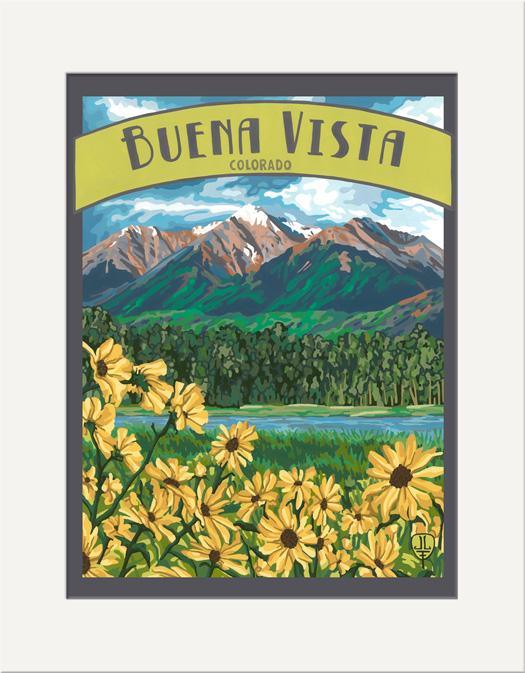 Julie Leidel Buena Vista Print Decor The Bungalow Craft 11 x 14 Matted Print 