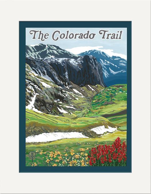 Julie Leidel Colorado Trail Print Decor The Bungalow Craft 11 x 14 Matted Print 