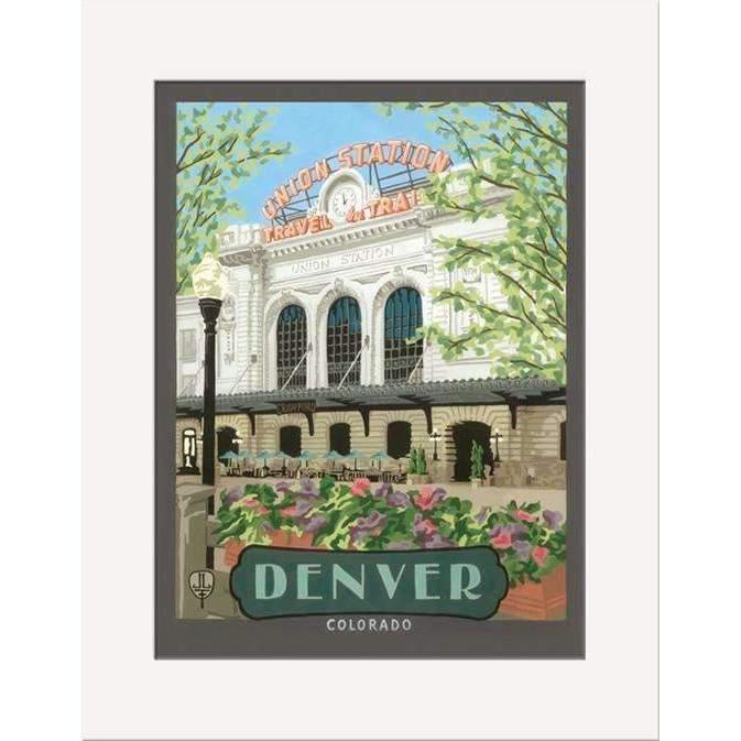 Julie Leidel Denver Union Station Print Decor The Bungalow Craft 8 x 10 Matted Print 