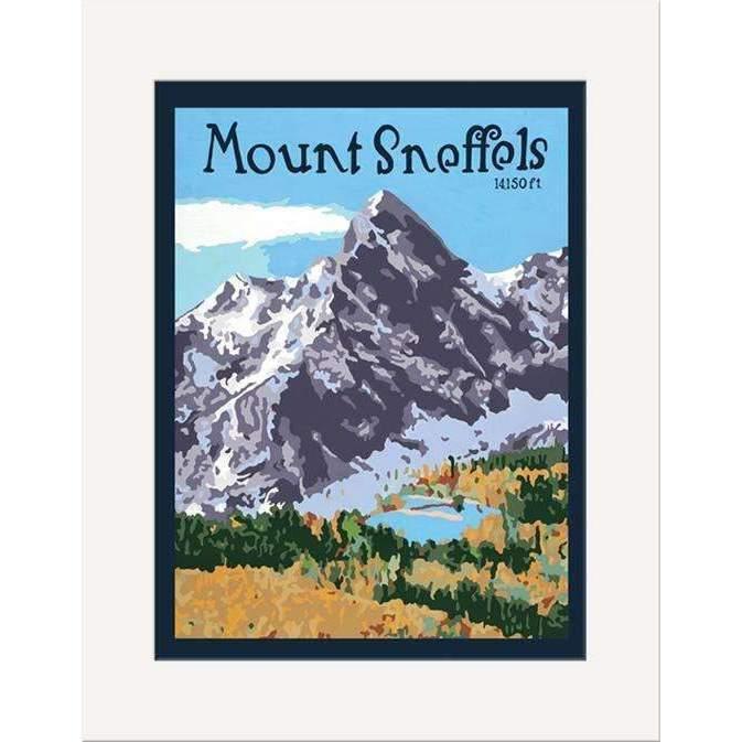 Julie Leidel Mount Sneffels Print Decor The Bungalow Craft 8 x 10 Matted Print 