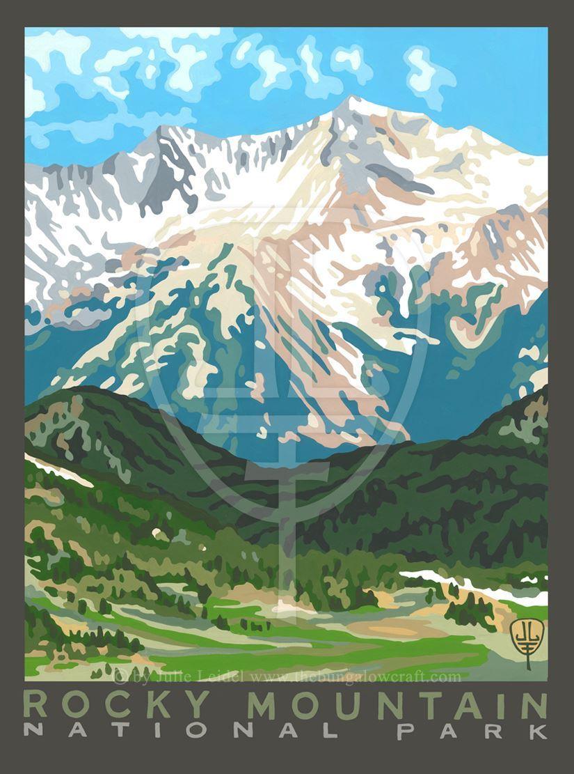 Julie Leidel Rocky Mountain National Park Print Decor The Bungalow Craft 