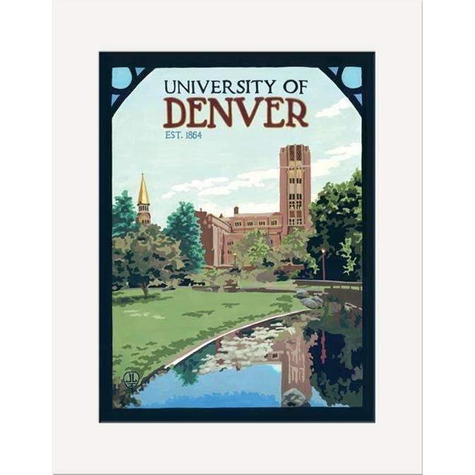 Julie Leidel University of Denver Print Decor The Bungalow Craft 8 x 10 Matted Print 