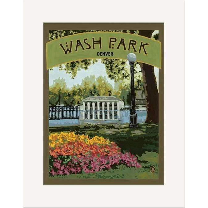 Julie Leidel Wash Park Print Decor The Bungalow Craft 8 x 10 Matted Print 