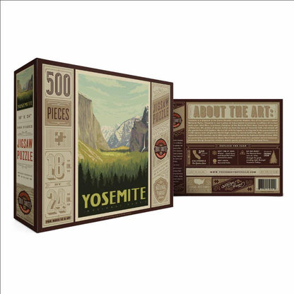 Yosemite National Park Gifts True South Puzzle 