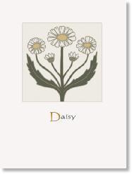 Birth Month Flower Print- April Daisy Decor Wildflower Graphics 