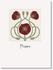 Birth Month Flower Print- August Poppy Decor Wildflower Graphics 