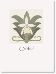 Birth Month Flower Print- December Orchid Decor Wildflower Graphics 