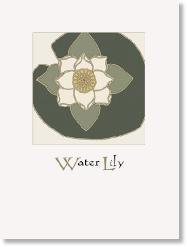 Birth Month Flower Print- July Water Lily Decor Wildflower Graphics 